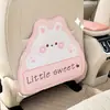 Lluvia Azul Lindo Cojín Antipatadas para Respaldo de Asiento de Coche Oso y Conejo de Dibujos Animados Cojín Antipatadas Resistente al Desgaste y a la Suciedad para Respaldo de Asiento de Coche