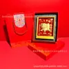 Ornamento de cabra traz-fortuna estilo chinês em ouro puro para mesa de escritório, peça de exibição criativa, presente de feriado atacado