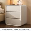 Mesa de Noche Dormitorio Multifuncional Lujo Ligero Madera Maciza Cajón Creativo Mesita de Noche Estilo Crema Almacenamiento Gabinete Multifuncional