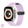 Correa de silicona con hebilla plegable magnética para Apple Watch