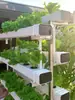 Rack Vertical de Plantio de Morango e Vegetais Sem Solo de Lado Duplo NFT Equipamento Hidropônico Máquina de Cultivo de Vegetais em Camadas Múltiplas para Varanda