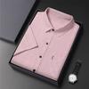 Nuevas Camisas de Algodón y Lino de Manga Corta para Otoño para Hombres Holgadas Casuales Finas de Lino Cuadros Talla Grande Suaves para Personas de Mediana Edad y Mayores