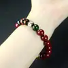 Pulseira de Areia Dourada Roxa, Contas de Vidro de Cinzas Perfumadas, Design DIY, Estampagem a Quente dos Cinco Elementos, Pulseira de Ano de Nascimento Masculina e Feminina, Cinábrio