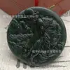 Colgante Zodiaco Dragón de Jade Tinta Natural Colgante Dragón Piedra Rey Medicina Jugando con Perla Collar para Hombres y Mujeres, Oferta Especial Vendedor Ambulante 10 Yuanes
