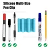 Amazon Portalápices Mejorado Clip Marcador de Silicona Portalápices de Silicona Lápiz Bolígrafo de Punta Grande Almacenamiento de Bolígrafos Bolígrafo