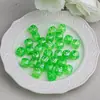 Dados Transparentes Lua Fria Dingyi K14 com Contas de Resina Galvanizadas e Furos Inclinados para Correntes de Celular, Pulseiras e Acessórios Artesanais DIY