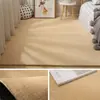 Tapete de Cashmere Sintético Fofo Cobertura Total Tatame Tapete de Chão Tapete de Quarto ao Lado da Cama Uso Doméstico Espessado Super Macio Tapete para Mesa de Centro de Sala de Estar