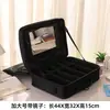 Bolsa de Maquiagem Grande Capacidade com Espelho do Fabricante, Adequada para Tatuagem, Nail Art e Extensão de Cílios, Kit de Maquiagem Dedicado para Maquiadores com Divisórias