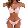 Bikini de dos piezas para mujer, estilo europeo y americano, ajustado, popular en plataformas transfronterizas como Amazon y AliExpress