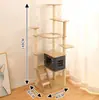 Estrutura de escalada para gatos, árvore para gatos, casa para gatos, cápsula espacial multifuncional grande integrada, villa para gatos, prateleira para gatos, suprimentos para animais de estimação