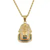 Collar de Hip Hop Transfronterizo Colgante de Faraón Egipcio Esfinge Amazon wish Collar de Moda para Hombre