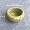 Cesta Creativa de Bambú Tejido para Frutas Cesta de Frutas Cesta Pequeña de Bambú Productos de Bambú Exhibidor Cesta para Snacks Cesta de Almacenamiento de Frutas y Postres para Sala de Estar