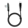 Cable de Datos Magnético de Carga Rápida Pd en Ángulo Cable de Carga para Juegos Móviles No Bloquea las Manos, Totalmente Compatible con Apple 17 Huawei Android