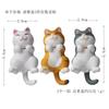 3 Estilo Deitado Simples Gato Rolo Redondo Tigre Gato Micro Paisagem Jardinagem Paisagem Boneca Criativa Feita à Mão