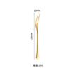 Nueva Cuchara de Hielo de Acero Inoxidable 304 Cuchara Mezcladora de Mango Largo Cuchara para Nido de Pájaro Cuchara para Café Tenedor para Fruta Cuchara Dorada de Miel Imprimir LOGO