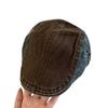 Gorra de Visera de Mezclilla con Bloques de Color Retro Japonés para Mujer 2025 Nuevo Estilo Británico Boina Adelgazante Gorra de Pato de Moda