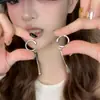 Pendientes de Clip sin Perforar para Mujer, Colgante de Gota de Agua, Lujo Ligero, Sensación de Alta Gama, Estilo Frío Minimalista, Pinzas para Cartílago de la Oreja, Pendientes de Diseño de Nicho