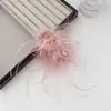 Pinza para el pelo de plumas de avestruz grande para primavera y verano con gran volumen de cabello, Pinza de tiburón de felpa súper de hada, Pinza para el pelo en la parte posterior de la cabeza, Tocado