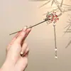 Fabricante de Yiwu Venta al por mayor de accesorios para el cabello a precio de costo, Pasadores de estilo antiguo de alta gama para Cheongsam, Pasadores simples y versátiles para uso diario