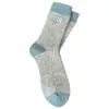 Calcetines Suxinaimin para Mujer Invierno Engrosados Calientes para Dormir Lindos Retro Bordados Lana Navideña Calcetines de Media Pantorrilla