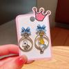Boutique para niños clip para la oreja sin perforación aretes lindos de dibujos animados para niña aretes adorables colgantes para niña joyería