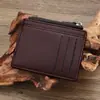Nuevo Modelo 2025 Cartera Minimalista para Hombres con Colores Contrastantes, Billetera Corta Ultra Delgada con Múltiples Ranuras para Tarjetas para Hombres, Monedero Portátil