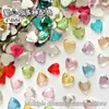 Acessórios de Joias em Formato de Coração de Pêssego de 4mm Joias DIY Diamante Decorativo Nail Art Diamante Usável Nail Art Joias Estilo Quente Atacado