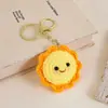 Bestseller transfronterizo hilo de girasol llavero tejido lindo caricatura bolsa tejida a mano accesorio colgante ganchillo