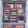Fiambrera de plástico para calentar en microondas para trabajadores de oficina, caja de almacenamiento rectangular sellada para refrigerador con tapa