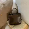 Bolsa Tote Versátil Retrô para Mulheres, Nova Bolsa de Ombro Simples de Grande Capacidade para o Dia a Dia, Bolsa de Braço da Moda Tendência