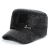 Gorra de Pato de Invierno para Hombres de Mediana Edad y Mayores Gorra de Béisbol Gruesa con Protección para los Oídos Cálida y a Prueba de Frío para Exteriores para Hombres Papá Anciano con Forro de Terciopelo