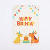 Cartão de felicitações de aniversário transfronteiriço da Amazon Obrigado bênção cartão pequeno Envelope de cartão postal criativo de Ano Novo