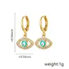Nuevos pendientes de ojo de diablo personalizados de venta caliente transfronteriza para mujer, moda simple, pendientes de ojos malignos, venta al por mayor, ventas directas