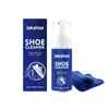 Jakehoe Limpador de Sapatos Branco Espuma de Limpeza Suave para Remoção de Manchas, Agente de Limpeza de Sapatos Portátil Sem Lavagem