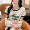 Camiseta de manga corta de algodón puro para mujer, verano 2024, nuevo diseño, top corto adelgazante Sense Niche, de moda, talla pequeña