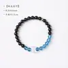 Nuevo Pulsera de Cristal Azul Explosivo Empalmado de Obsidiana Estilo Chino Diseño Original Tendencia Nacional Pulsera Unisex Regalo Venta al por Mayor