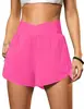Shorts esportivos de verão mais vendidos para mulheres, novo modelo cruzado na cintura para fitness, corrida e esportes, calça casual respirável de secagem rápida para atividades ao ar livre