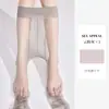 Meia-calça Cinza Ultra-Fina de Alta Transparência 0D para Mulheres, Resistente a Puxões, Durável, Antiderrapante, Meia-calça Preta Sexy