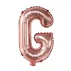 Versão Americana Balões de Alumínio Letra Alfabeto Inglês Slim 16 polegadas A-Z para Aniversário, Casamento, Decoração e Montagem de Festa