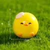 Micro-paisaje creativo lindo cáscara de huevo pollo lindo decoraciones DIY accesorios coche mini adornos pequeños de escritorio