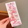 Pinza para el pelo de niña de primavera nueva, color caramelo, oso tridimensional, pinza lateral, estilo coreano, princesa, linda pinza de pico de pato, accesorios para el pelo