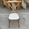 Cadeira de Casamento ao Ar Livre Estilo Europeu Decoração Evento Hotel Cadeira de Jantar Napoleon Cadeira com Encosto Branco Castelo de Bambu Lazer