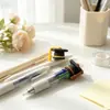 Exclusivo para vendas transfronteiriças: Ponta e tampa de caneta de boné de formatura em PVC, borlas coloridas para a temporada de formatura, proteção de extensão em borracha macia