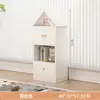 Estante de armazenamento para livros, estante infantil de chão, área de leitura na parede da sala de estar, armário de armazenamento de brinquedos, armário em grade combinável livremente