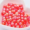 Sin decoloración 6-10 mm color mágico transparente AB cuentas redondas pulsera collar pendientes DIY hechos a mano cuentas sueltas