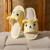 Lindas Pantuflas de Lino con Conejo para Mujer, Novedad Otoño 2026 para Interiores, Antideslizantes, Resistentes al Desgaste, Transpirables, Silenciosas para el Suelo para Hombre