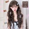 Peruca atacado de fábrica feminina cabelo longo rede vermelha realista Lolita cabelo longo cacheado temperamento natural fofo coreano cobertura completa da cabeça
