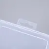 Caja de Embalaje Transparente Rectangular de Plástico con Doble Cierre Caja de PP Accesorios para Ferretería Juguete Joyería Caja de Almacenamiento para Escritorio