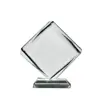 Atacado de cristal transfronteiriço: suprimentos de cristal para transferência de calor, porta-retratos de mesa, porta-retratos de mesa de cristal branco revestido em branco para sublimação