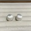 Prata Escovada Bola Incensário Mosquito Clipe de Orelha Nicho Acessórios de Orelha de Alta Qualidade Brincos Simples para o Dia a Dia Versáteis para Mulheres